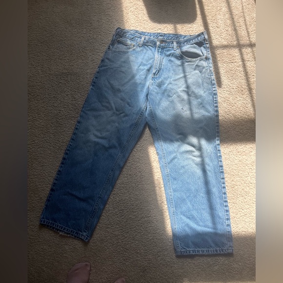 Carhartt loose fit blue jeans 36x30 100% cotton streetcore, utility, the trades - Picture 4 of 10